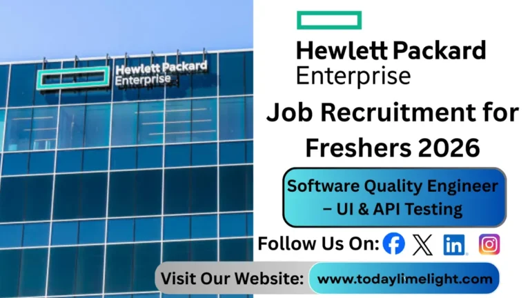 HPE Software Quality Engineer 2026