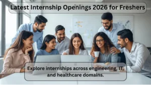 Latest Internship Openings 2026 for Freshers