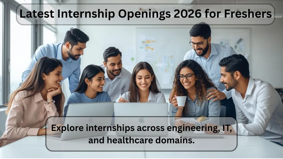 Latest Internship Openings 2026 for Freshers
