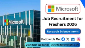 Microsoft Research Science Internship 2026